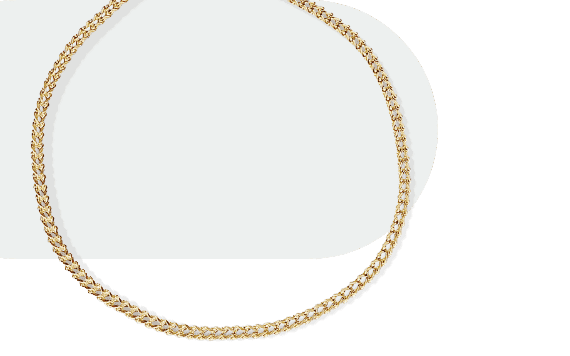 Hollow Franco Chain Bracelet 14K Yellow Gold 8''