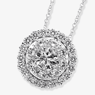 Lab-Created Diamonds by KAY Necklace 1-1/4 ct tw 14K White Gold 18''