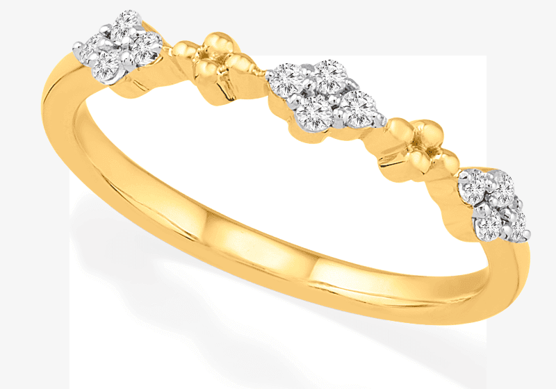 Diamond Anniversary Band 1/15 ct tw Round-cut 10K Yellow Gold