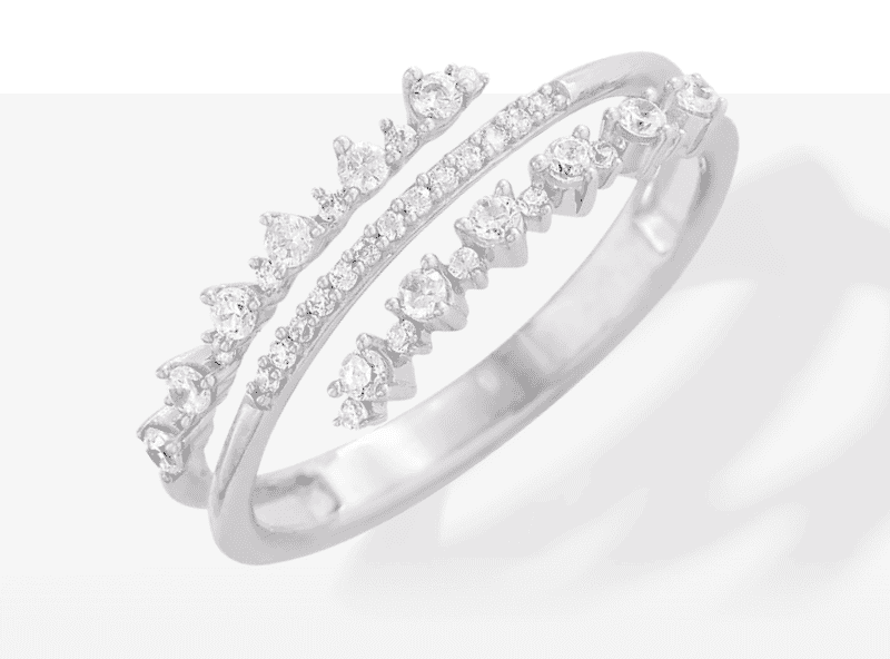 Diamond Ring 1/3 ct tw Round-cut 10K White Gold