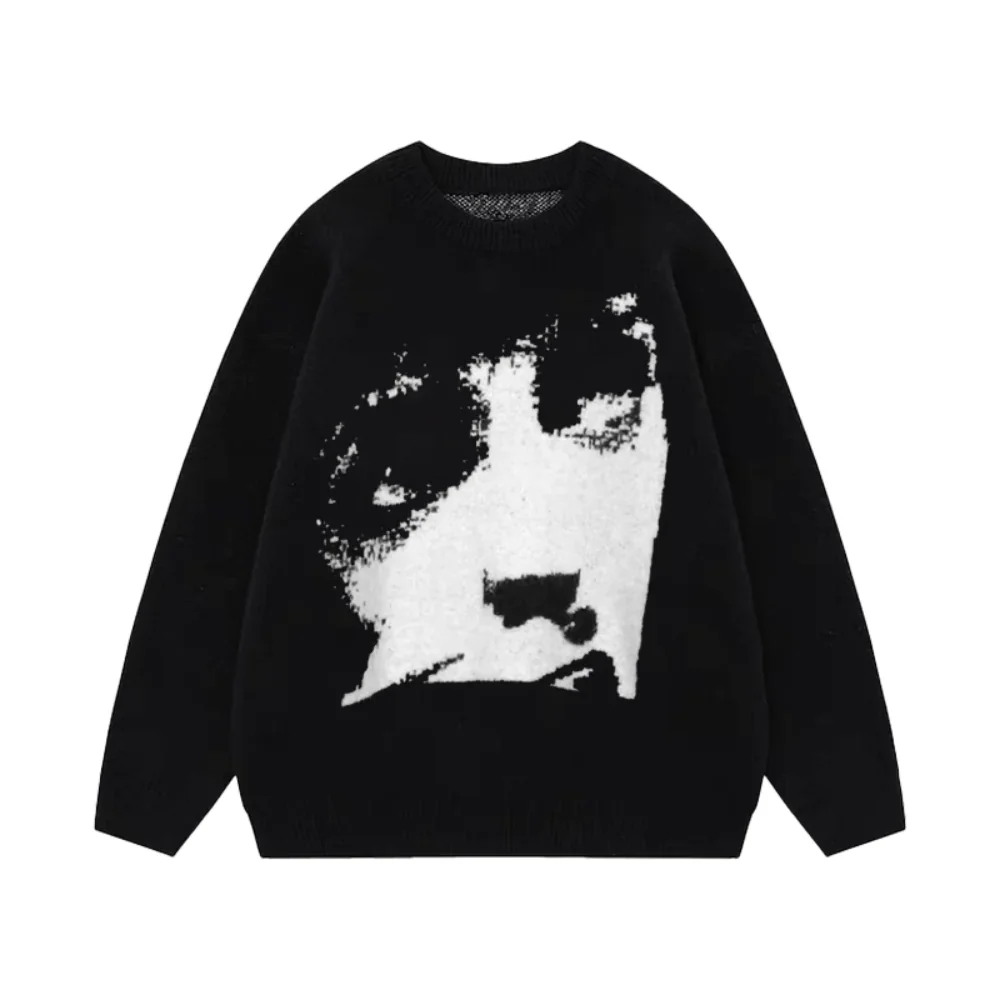 Image of Portrait Jacquard Sweater