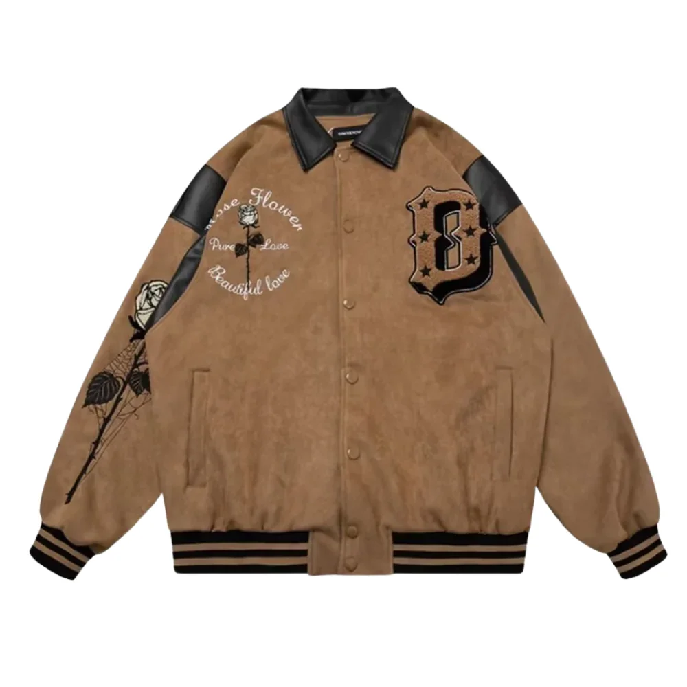 Image of American Suede Thorn Embroidered Jacket