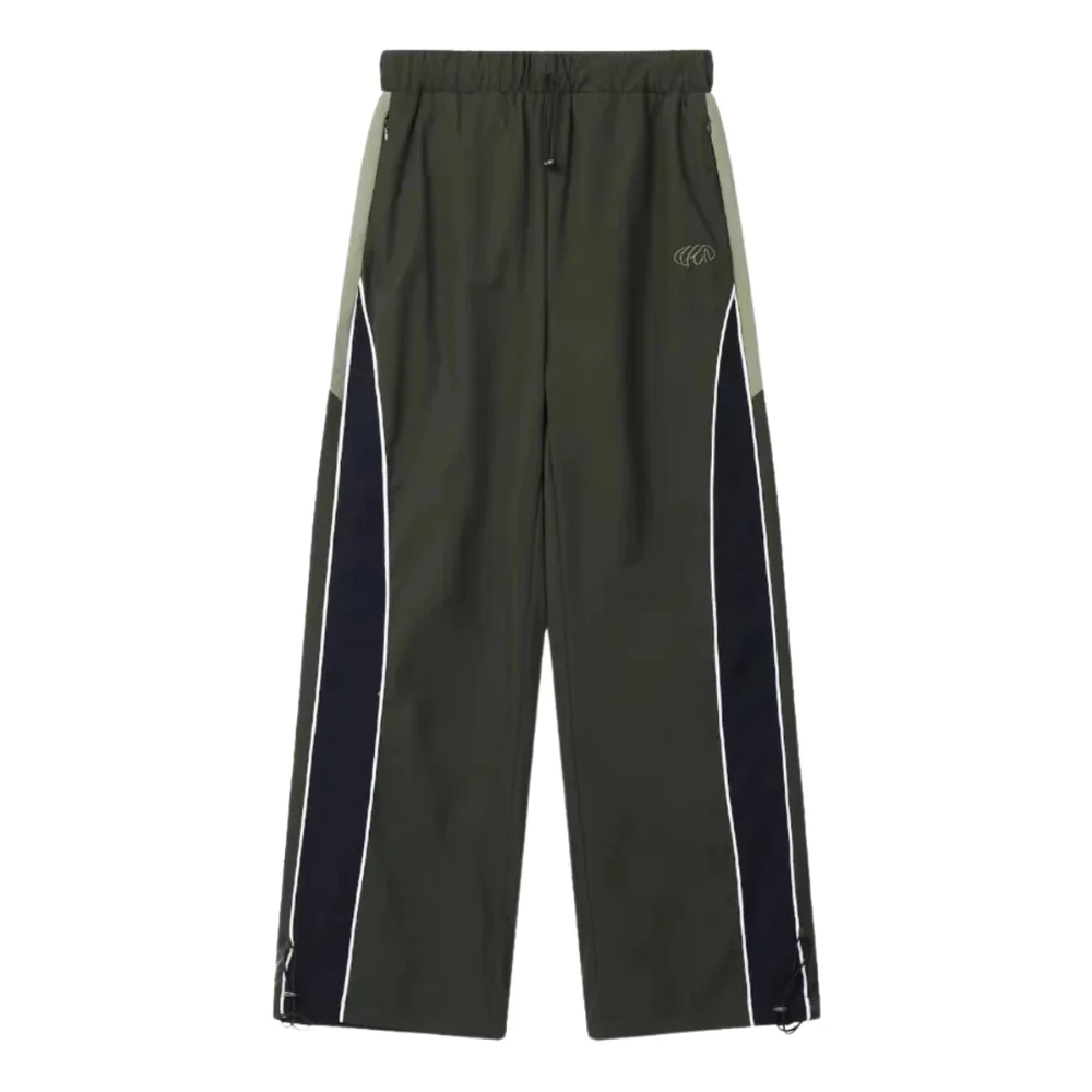 Image of Paneled Striped Contrast Baggy Sweatpants