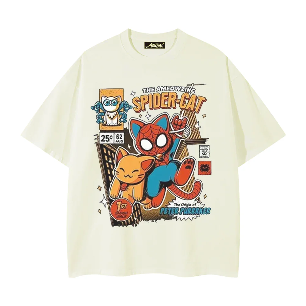 Image of Retro Spider-Cat T-Shirt