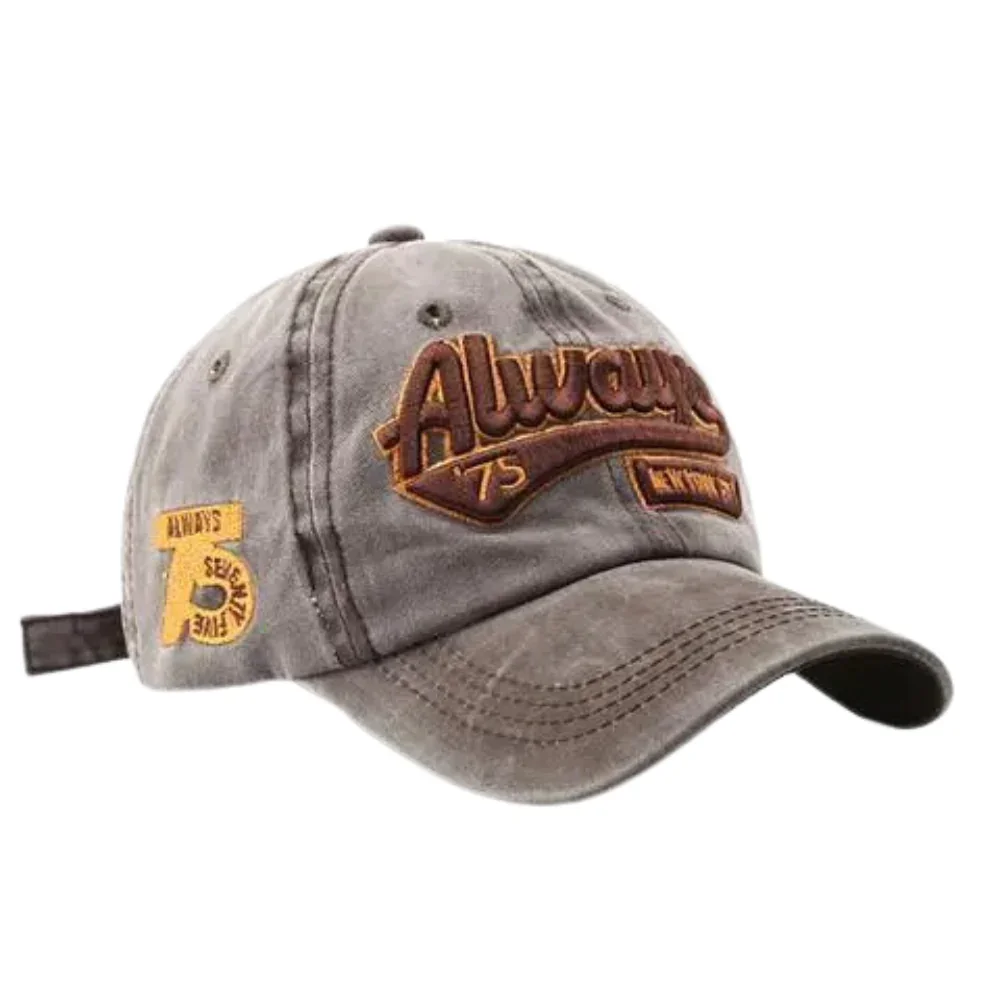 Image of Street Washed Letter Embroidered Hat