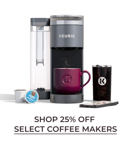 Shop 25% off select coffee makers with code 25OFFSPRING