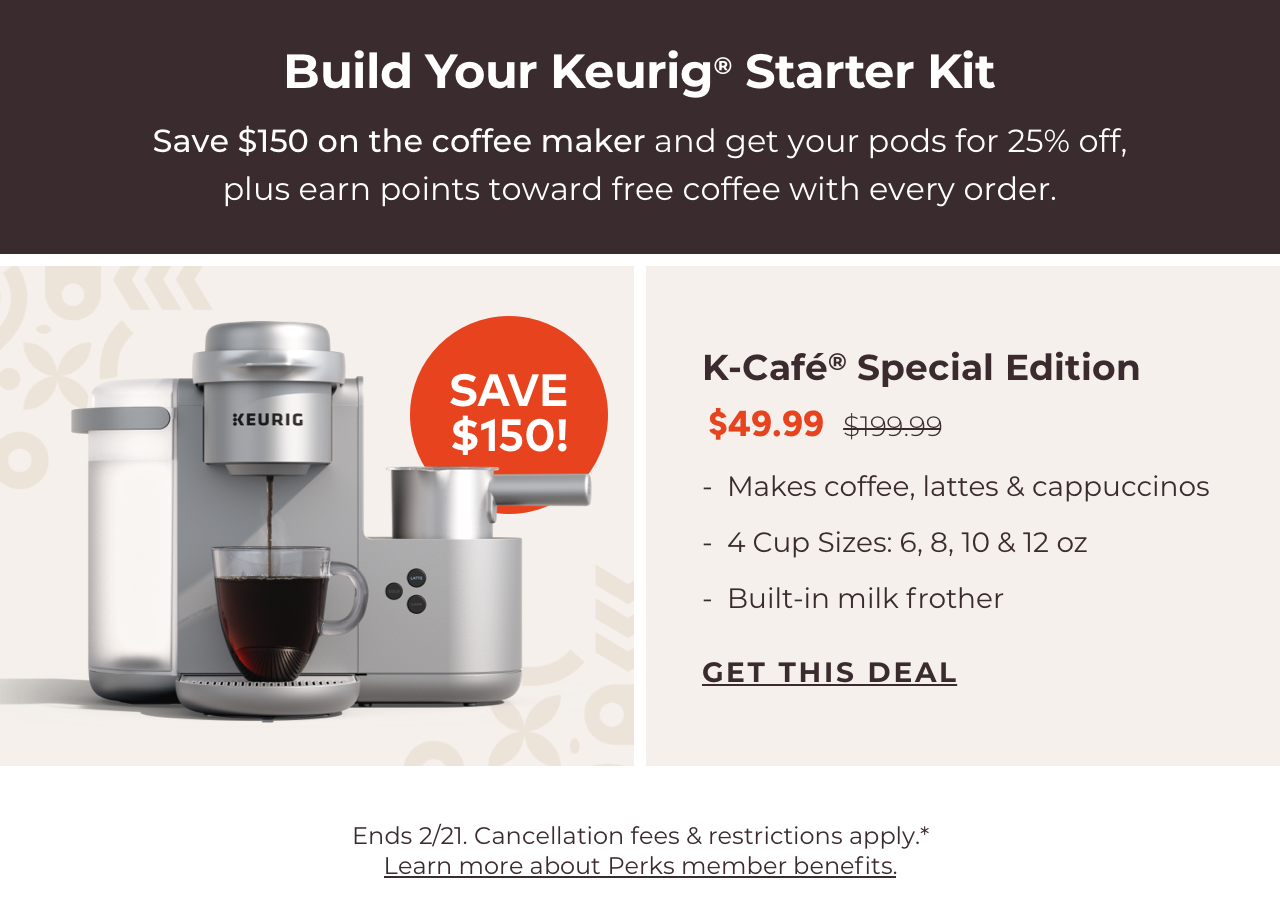 K-Café® Special Edition Coffee Maker for \\$49.99