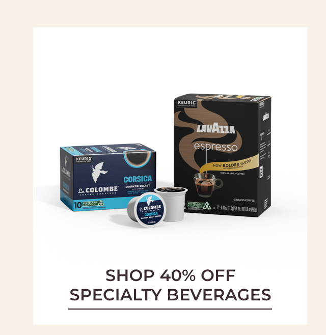 SHOP SPECIALTY BEVERAGES