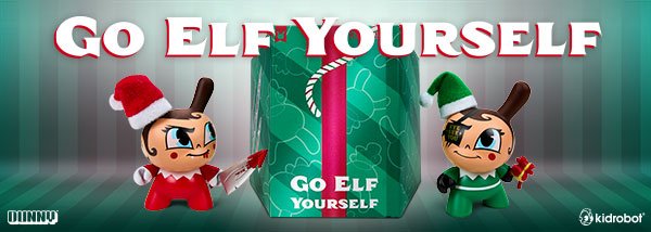 2022 HOLIDAY DUNNY: GO ELF YOURSELF 3" HOLIDAY DUNNY NICE & EVIL EDITION SET