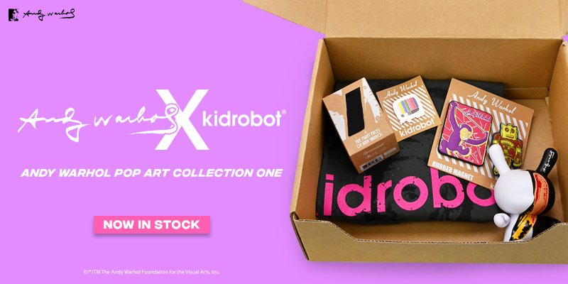 ANDY WARHOL POP ART COLLECTION DUNNY BOX ONE BY KIDROBOT
