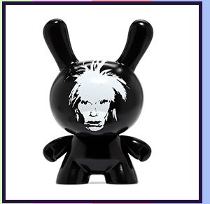 ANDY WARHOL FRIGHT WIG SELF-PORTRAIT 8" MASTERPIECE DUNNY - MONOCHROME EDITION