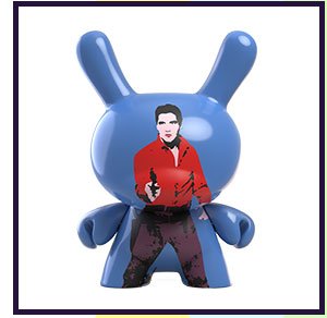 ANDY WARHOL 8” MASTERPIECE FLAMING STAR ELVIS DUNNY ART FIGURE - LIMITED EDITION OF 500