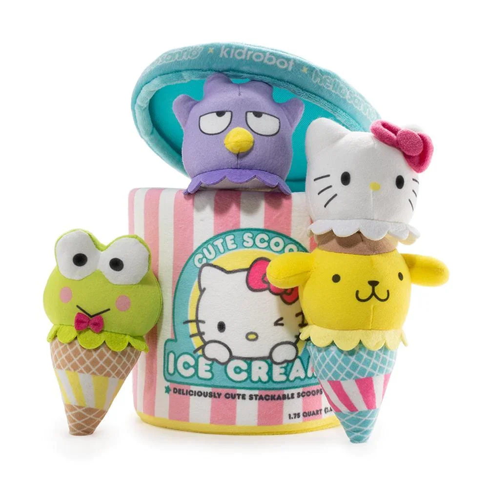 Image of Sanrio Cute Scoops Ice Cream Interactive Plush by Kidrobot