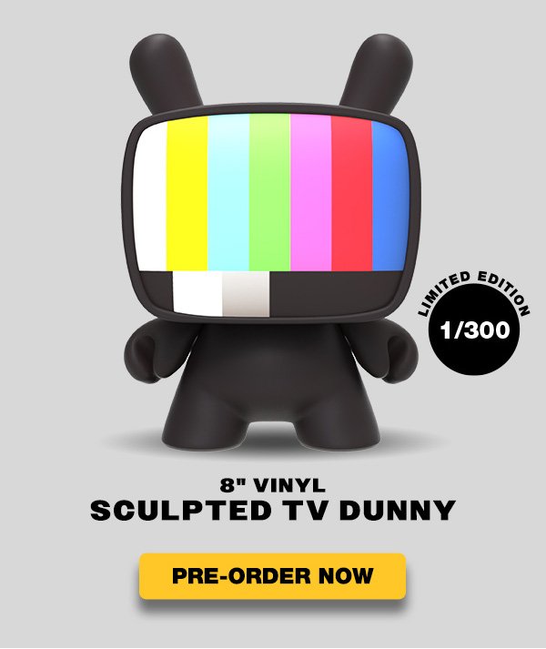 ANDY WARHOL 8” MASTERPIECE T.V. DUNNY VINYL ART FIGURE - LIMITED EDITION OF 300