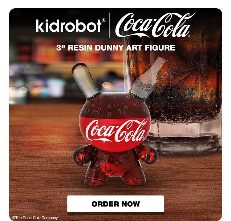 KIDROBOT X COCA-COLA® 3" RESIN DUNNY ART FIGURE