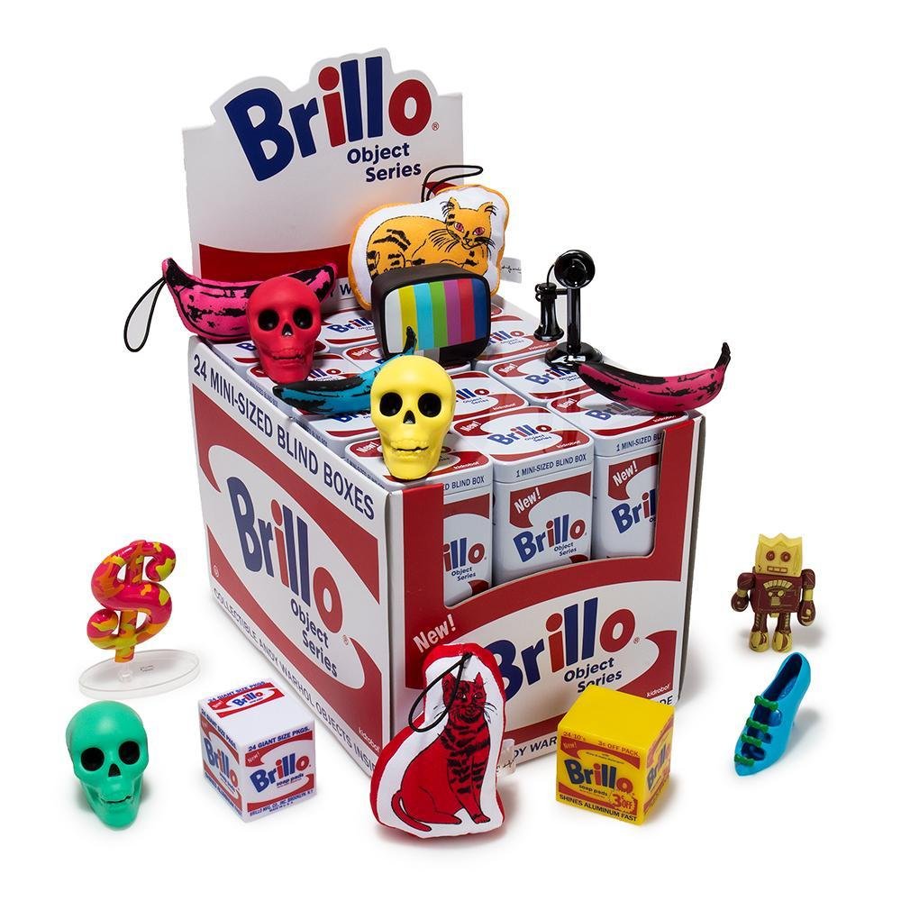 ANDY WARHOL BRILLO BOX ART OBJECT BLIND BOX FIGURES BY KIDROBOT