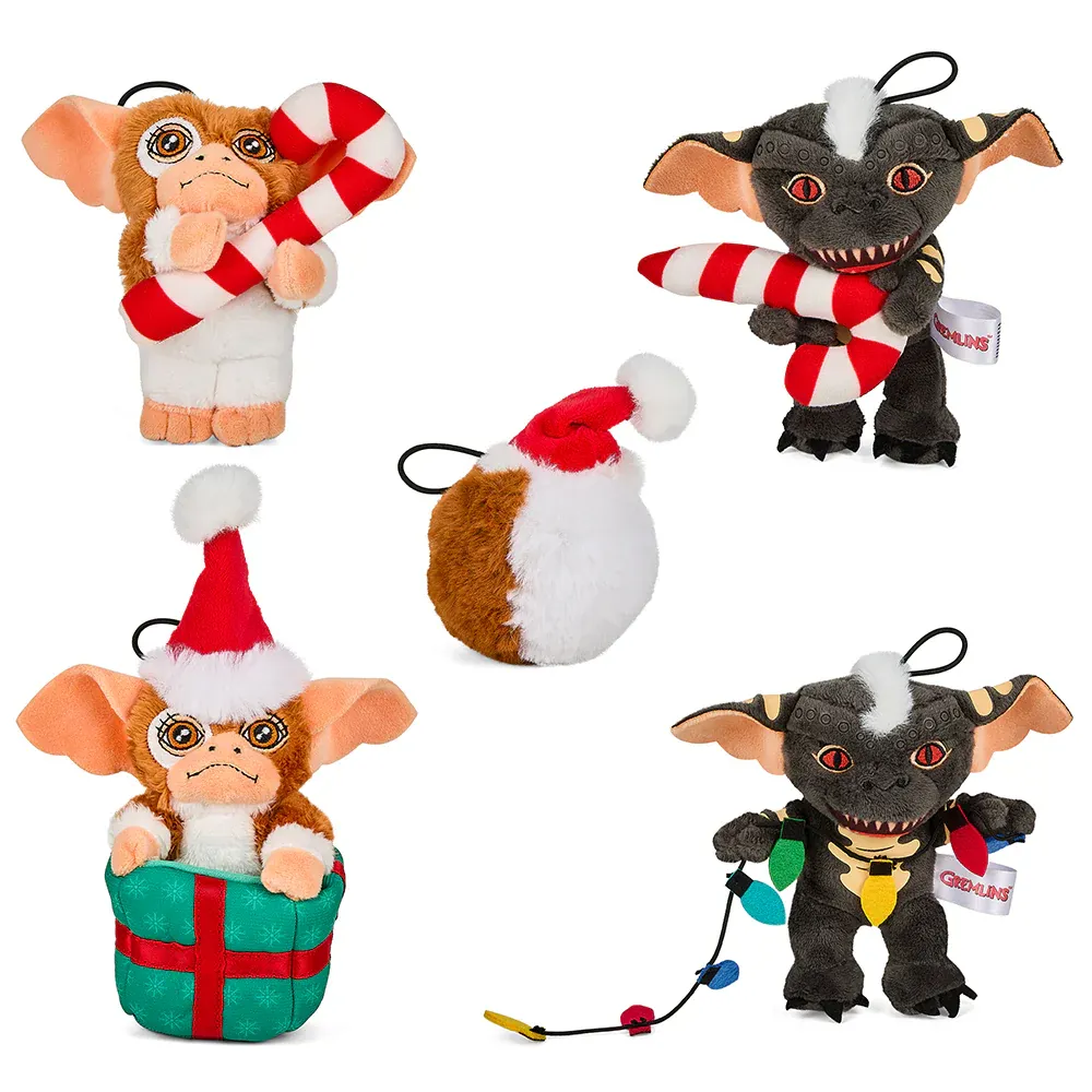 Image of Gremlins 3" Plush Holiday Ornament 5-Pack Set by Kidrobot