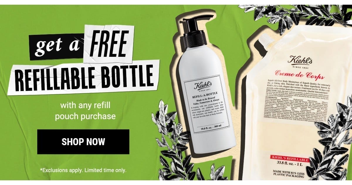 Get A Free Refillable Bottle