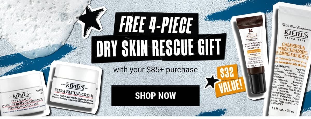 Free 4-Piece Dry Skin Rescue Gift