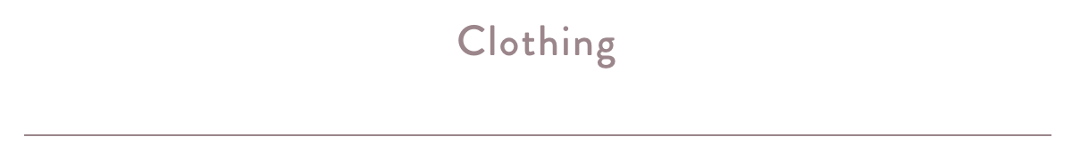 Clothing