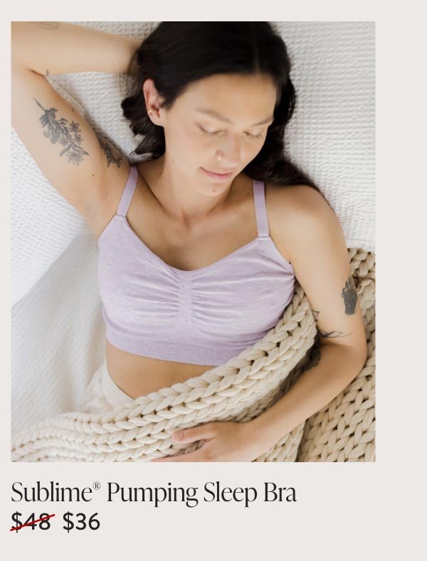 Sublime® Bamboo Hands-Free Pumping Lounge & Sleep Bra