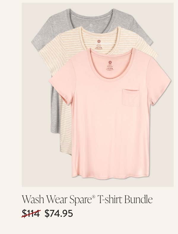 Wash, Wear, Spare® T-shirt Bundle