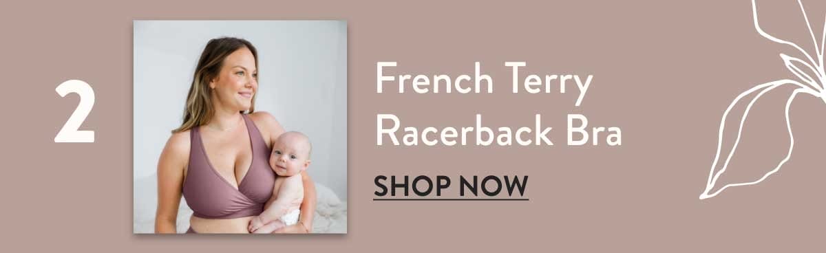 French Terry Racerback Nursing & Sleep Bra