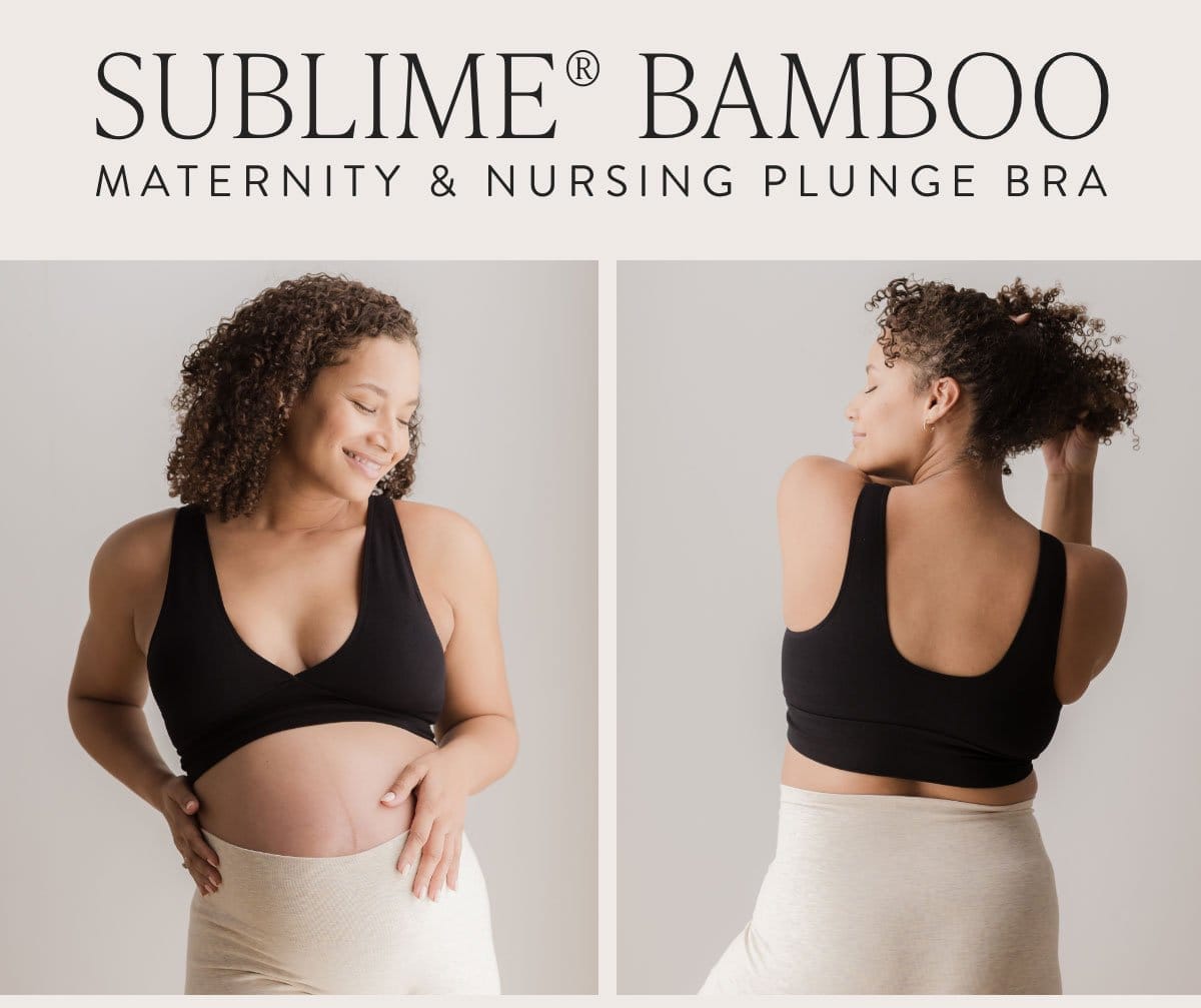 Sublime® Bamboo Maternity & Nursing Plunge Bra