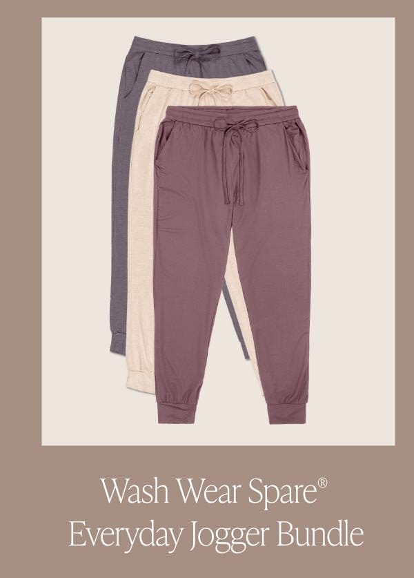 The Build Your Own Wash Wear Spare® Everyday Jogger Bundle