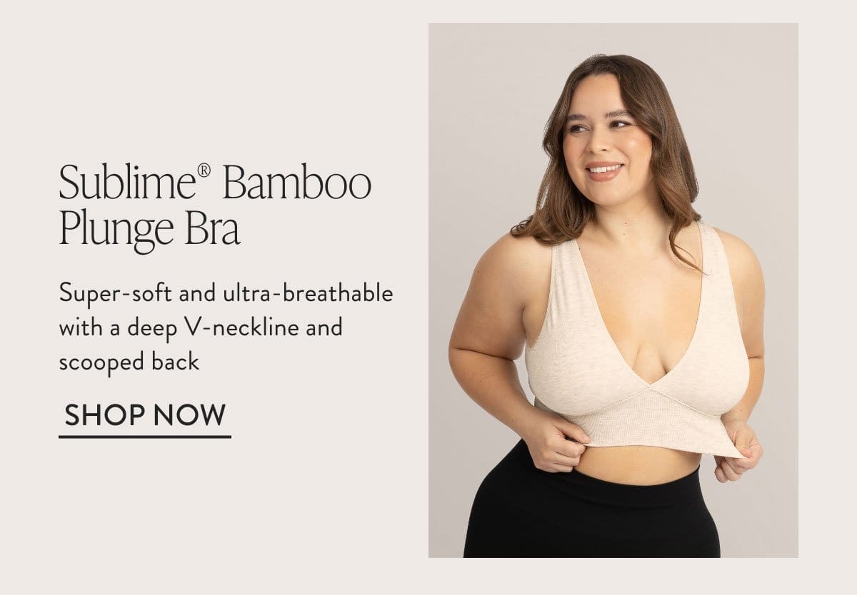 Sublime® Bamboo Maternity & Nursing Plunge Bra