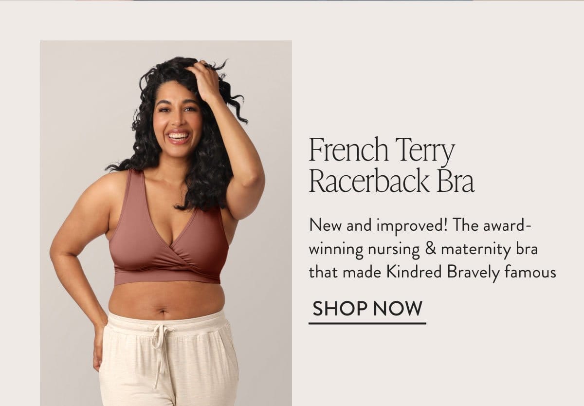 French Terry Racerback Nursing & Sleep Bra