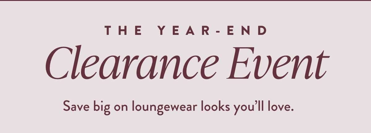 The Year-End Clearance Event