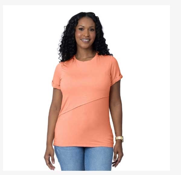 Everyday Asymmetrical Nursing T-shirt