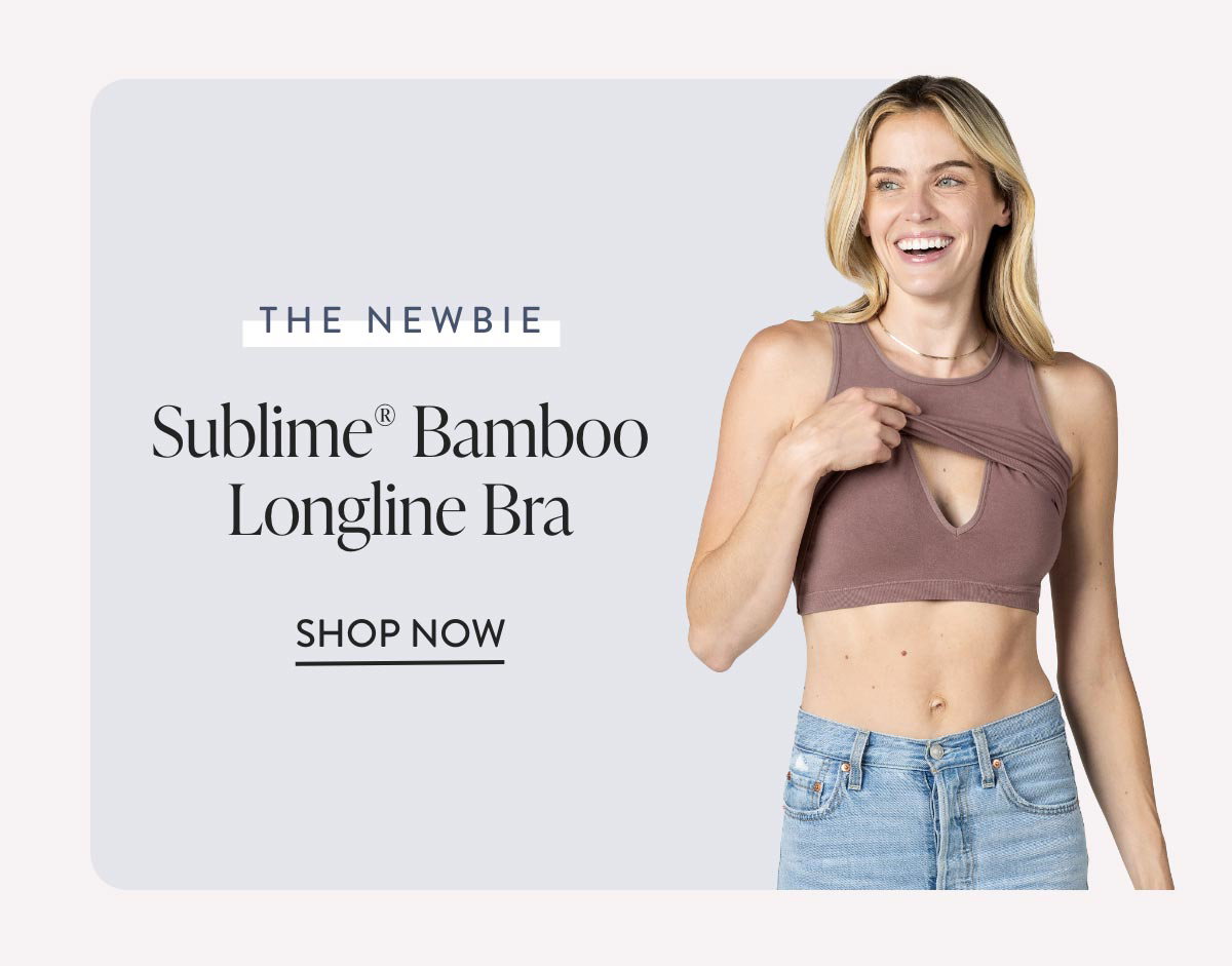 Sublime® Bamboo Maternity & Nursing Longline Bra