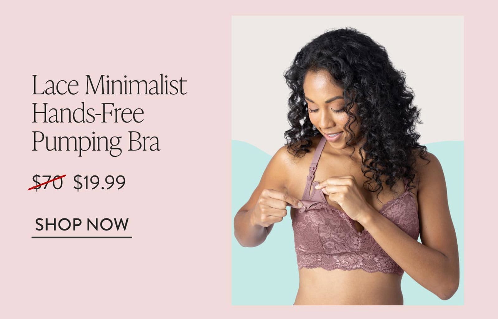 Lace Minimalist Hands-Free Pumping & Nursing Bra