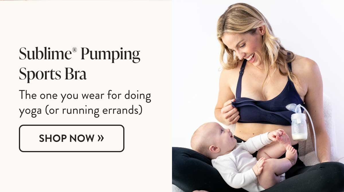 Sublime® Hands-Free Pumping & Nursing Sports Bra