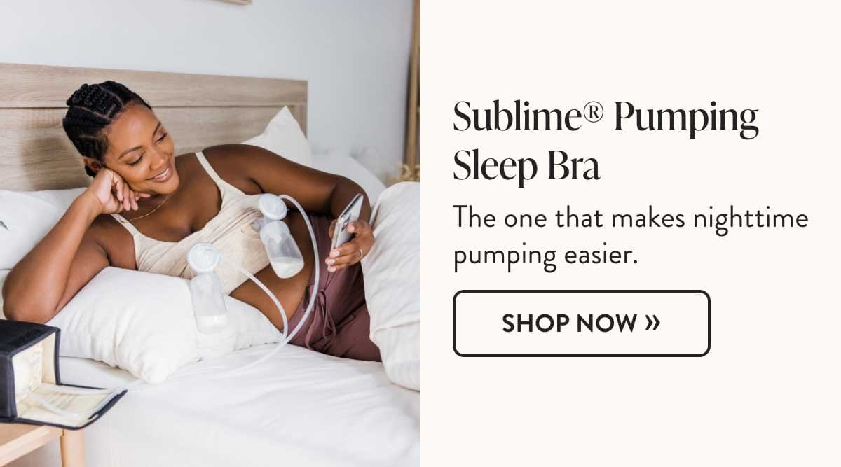 Sublime® Bamboo Hands-Free Pumping Lounge & Sleep Bra