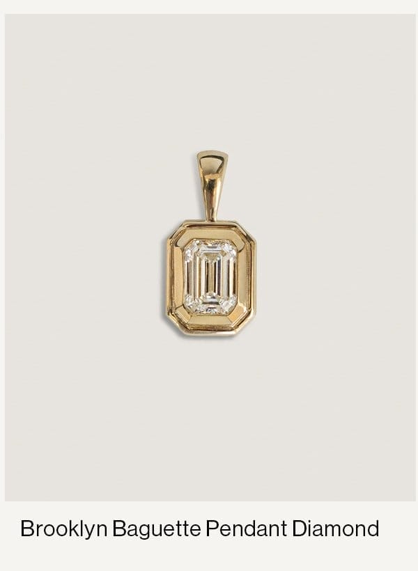 Brooklyn Baguette Pendant Diamond