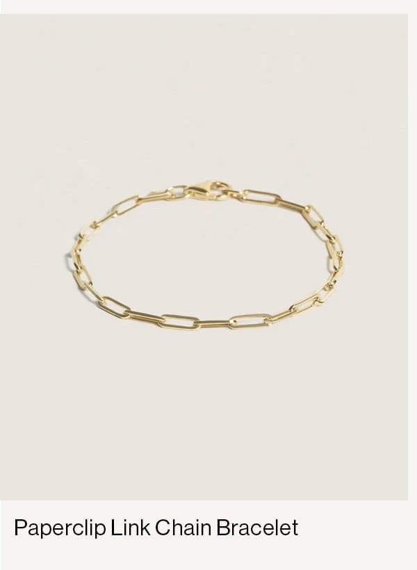 Paperclip Link Chain Bracelet