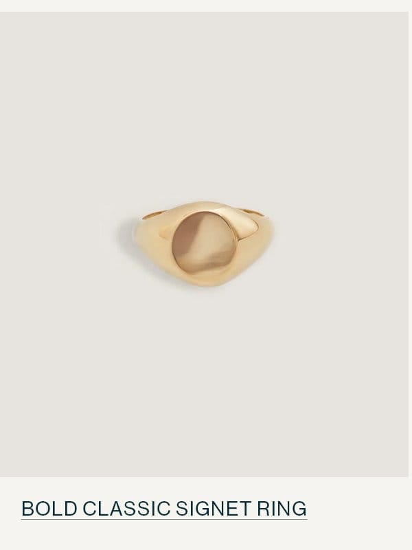 Bold Classic Signet Ring