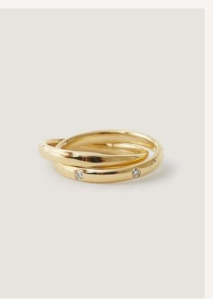 L'Amour Interlocking Ring Gold