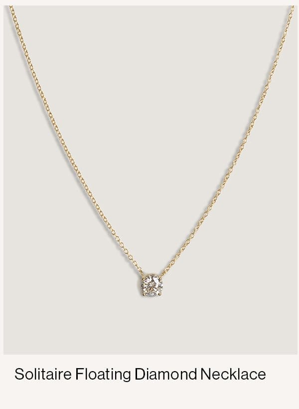 Solitaire Floating Diamond Necklace