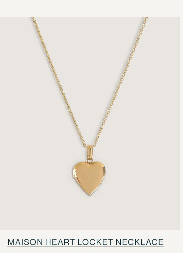 Maison Heart Locket Necklace