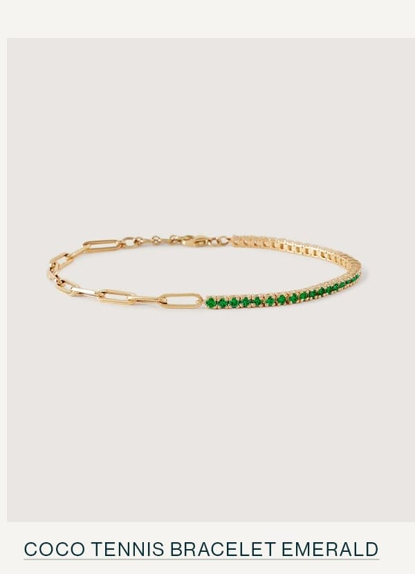 Coco Tennis Bracelet Emerald