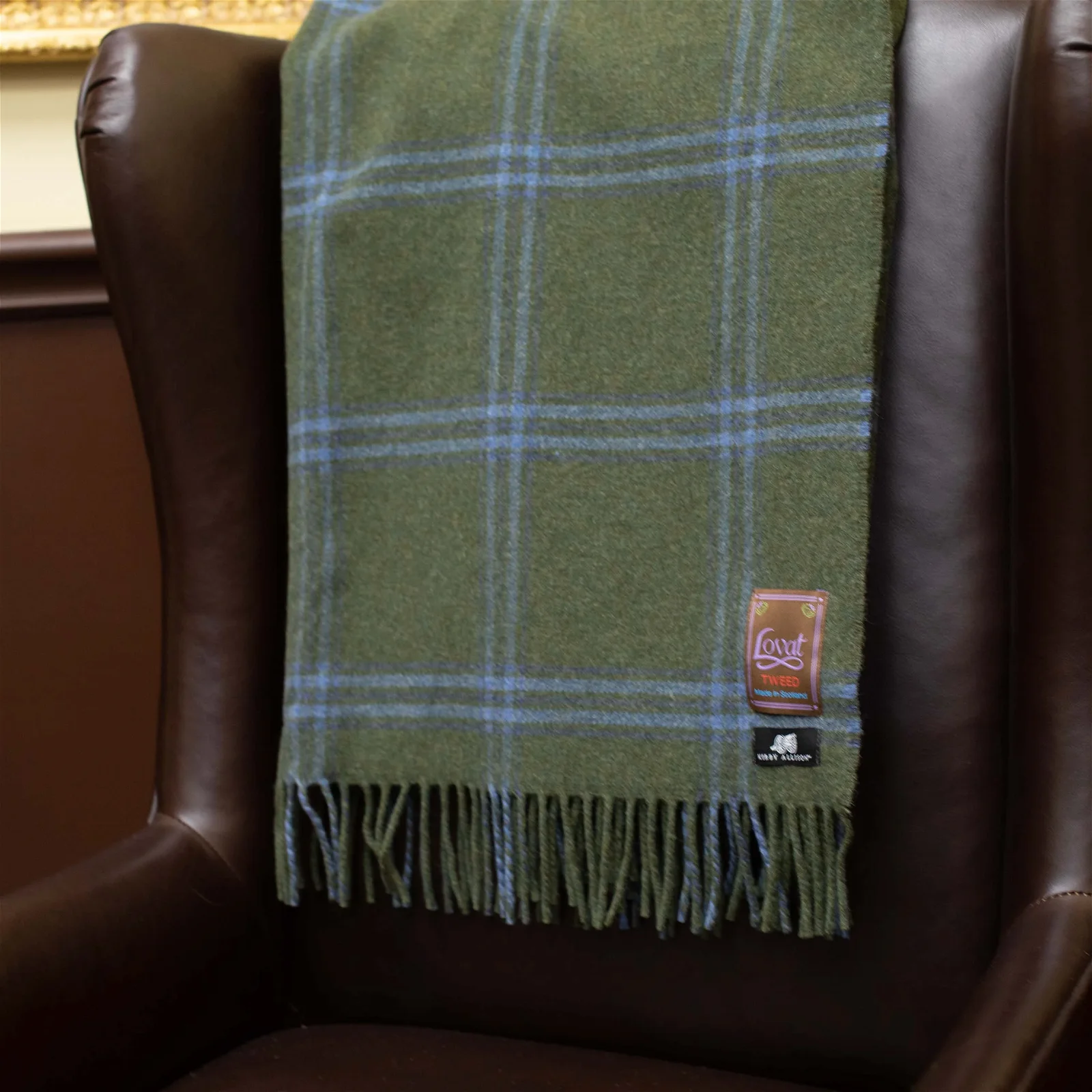 Image of Suit to Shoot Lovat Mill Lambswool Tweed Scarf