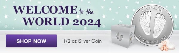 1/2 oz Silver Welcome to the World Coin