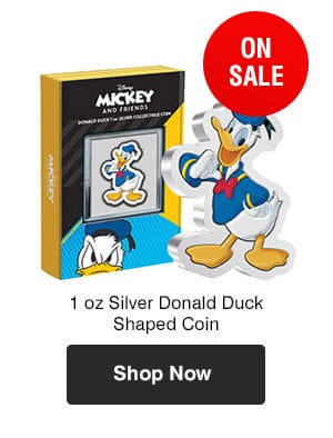 1 oz Silver Donald Duck Shaped Coin (2021)