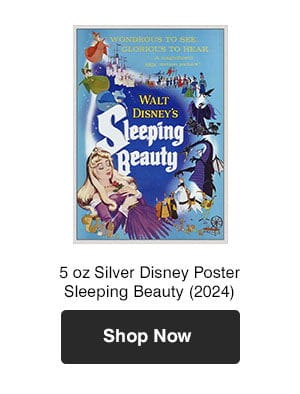 5 oz Silver Disney Poster Sleeping Beauty Coin (2024)