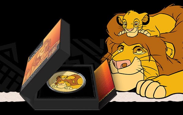 1 oz Silver Lion King 30th Anniversary Mufasa & Simba Coin