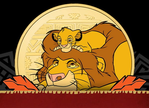 1 oz Silver Lion King 30th Anniversary Mufasa & Simba Coin